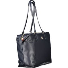 Tommy Hilfiger Blue Polyester Women Handbag Tommy Hilfiger Retail Flare