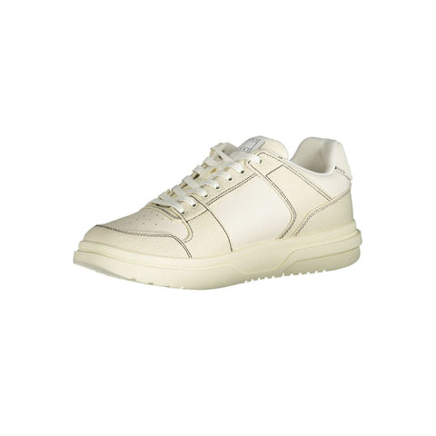 Tommy Hilfiger White Polyester Sneaker Tommy Hilfiger Retail Flare