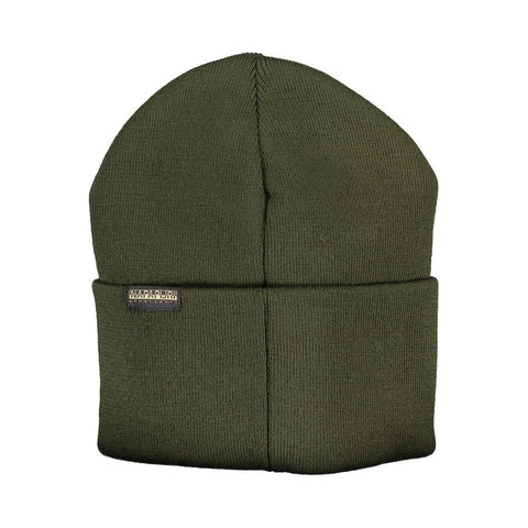 Napapijri Green Acrylic Hats & Cap Napapijri Retail Flare