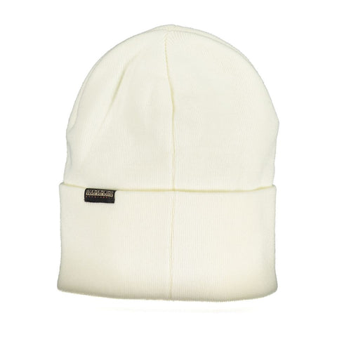 Napapijri White Acrylic Hats & Cap Napapijri Retail Flare