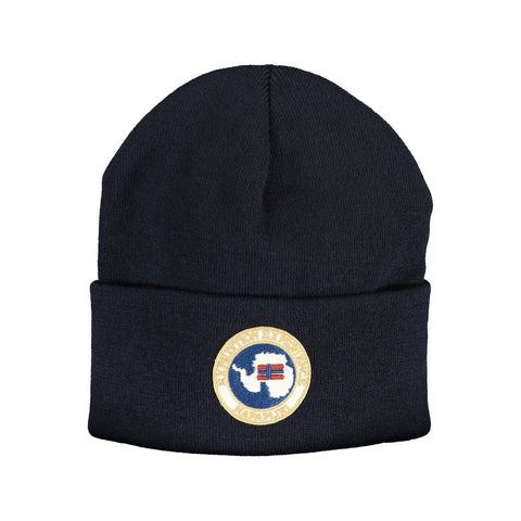 Napapijri Blue Acrylic Hats & Cap Napapijri Retail Flare