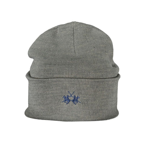 La Martina Gray Polyester Hats & Cap La Martina Retail Flare