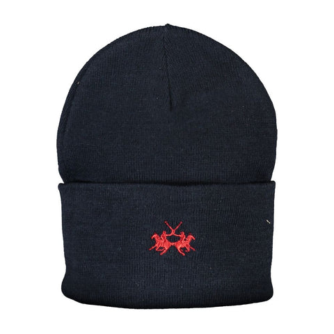 La Martina Blue Polyester Hats & Cap La Martina Retail Flare