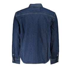 Calvin Klein Classic Blue Cotton Denim Jacket Calvin Klein Retail Flare