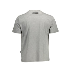 Plein Sport Gray Cotton Men T-Shirt Plein Sport Retail Flare