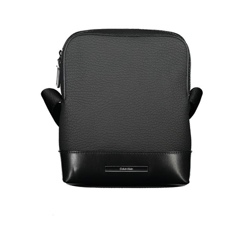 Calvin Klein Sleek Black Shoulder Bag with Contrasting Details Calvin Klein Retail Flare