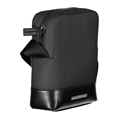 Calvin Klein Sleek Black Shoulder Bag with Contrasting Details Calvin Klein Retail Flare