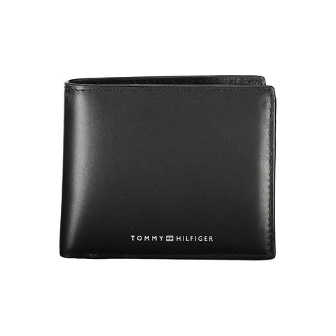Tommy Hilfiger Sleek Black Leather Wallet for the Modern Man Tommy Hilfiger Retail Flare