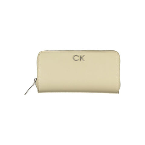 Calvin Klein Elegant Beige Zip Wallet with RFID Blocking Calvin Klein Retail Flare