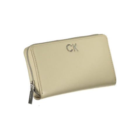 Calvin Klein Elegant Beige Zip Wallet with RFID Blocking Calvin Klein Retail Flare