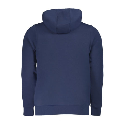 Norway 1963 Blue Cotton Men Hooded Sweater Norway 1963 Retail Flare
