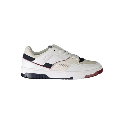 Tommy Hilfiger White Polyethylene Men Sneaker Tommy Hilfiger Retail Flare