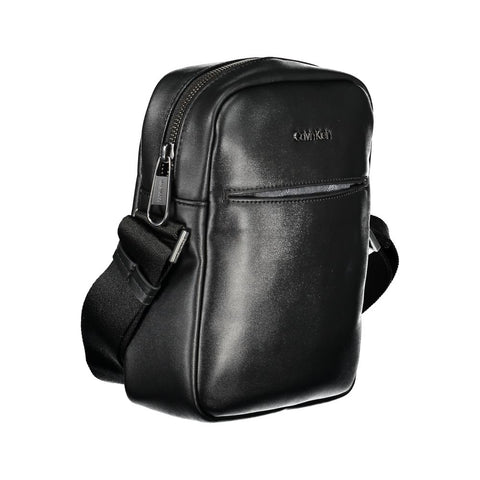 Calvin Klein Eco-Chic Black Shoulder Bag with Logo Detail Calvin Klein Retail Flare