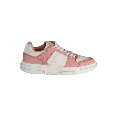 Tommy Hilfiger Pink Polyester Sneaker Tommy Hilfiger Retail Flare