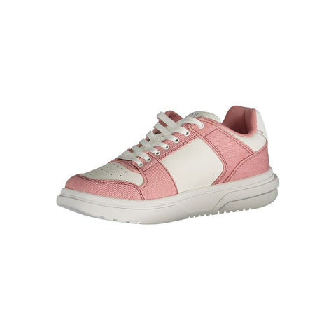 Tommy Hilfiger Pink Polyester Sneaker Tommy Hilfiger Retail Flare