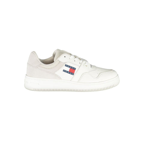 Tommy Hilfiger White Polyester Sneaker Tommy Hilfiger Retail Flare