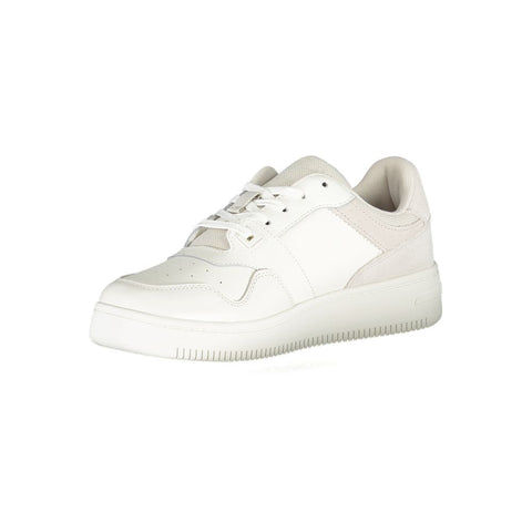 Tommy Hilfiger White Polyester Sneaker Tommy Hilfiger Retail Flare
