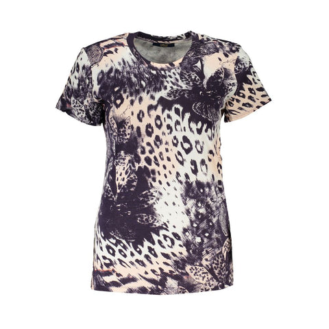 Cavalli Class Pink Cotton Tops & T-Shirt Cavalli Class Retail Flare