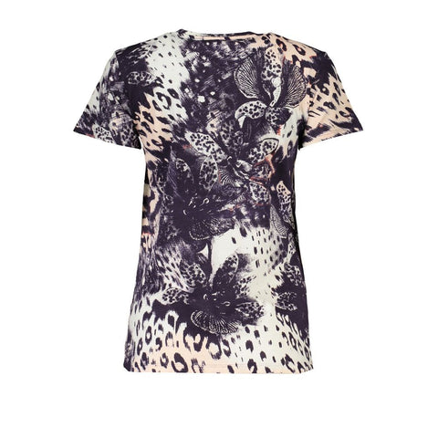 Cavalli Class Pink Cotton Tops & T-Shirt Cavalli Class Retail Flare