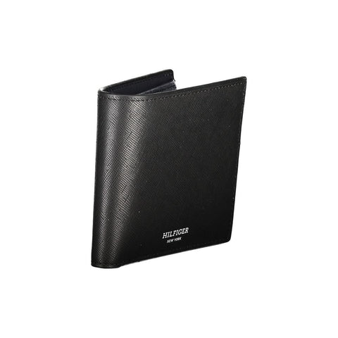 Tommy Hilfiger Black Leather Wallet Tommy Hilfiger Retail Flare