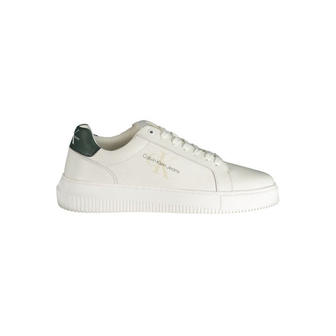 Calvin Klein White Polyester Sneaker Calvin Klein Retail Flare