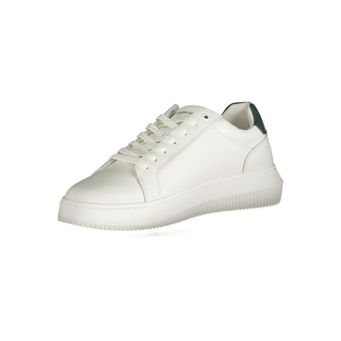 Calvin Klein White Polyester Sneaker Calvin Klein Retail Flare