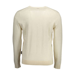 Napapijri Beige Cotton Men Sweater Napapijri Retail Flare