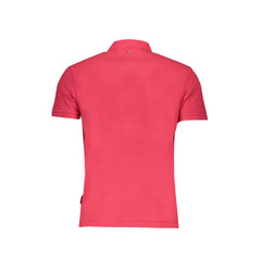 Napapijri Pink Cotton Polo Shirt Napapijri Retail Flare
