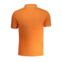 La Martina Orange Cotton Polo Shirt La Martina Retail Flare