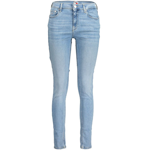 Tommy Hilfiger Light Blue Cotton Jeans & Pant Tommy Hilfiger Retail Flare