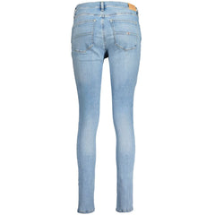 Tommy Hilfiger Light Blue Cotton Jeans & Pant Tommy Hilfiger Retail Flare