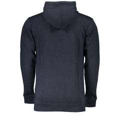 Cavalli Class Blue Cotton Men Sweater Cavalli Class Retail Flare