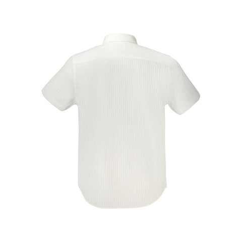 Guess Jeans White Cotton Men Shirt Guess Jeans Retail Flare