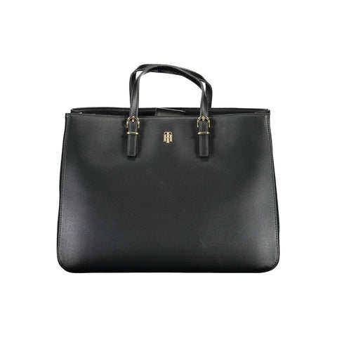 Tommy Hilfiger Black Polyethylene Women Handbag Tommy Hilfiger Retail Flare