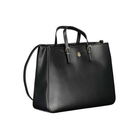 Tommy Hilfiger Black Polyethylene Women Handbag Tommy Hilfiger Retail Flare