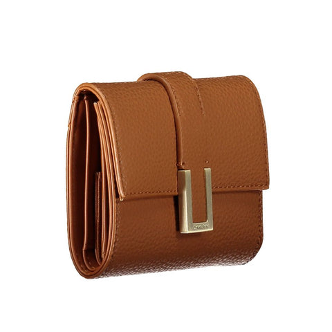 Calvin Klein Brown Polyester Women Wallet Calvin Klein Retail Flare