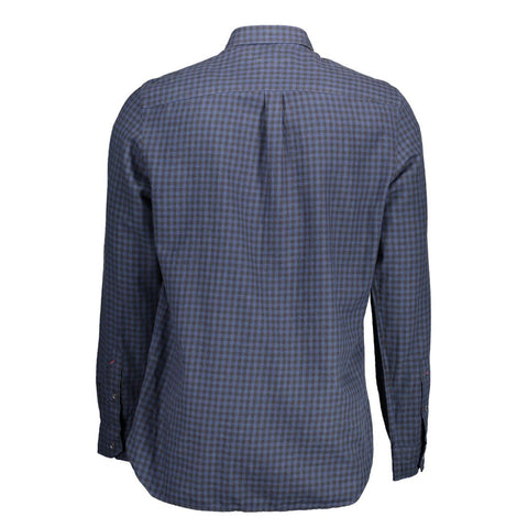 U.S. POLO ASSN. Blue Cotton Men Shirt U.S. POLO ASSN. Retail Flare