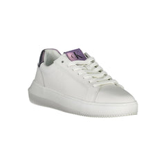 Calvin Klein White Leather Women Sneaker Calvin Klein Retail Flare