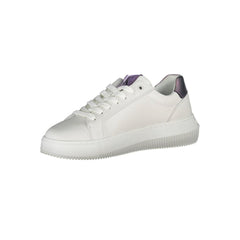 Calvin Klein White Leather Women Sneaker Calvin Klein Retail Flare
