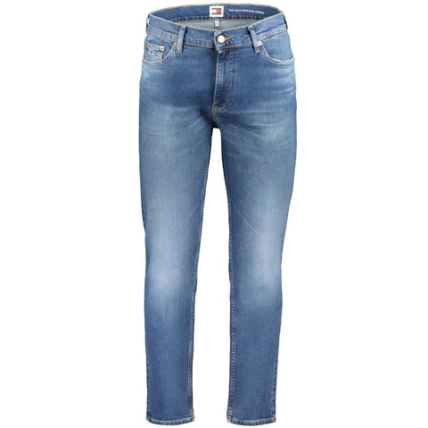 Tommy Hilfiger Blue Cotton Jeans & Pant Tommy Hilfiger Retail Flare