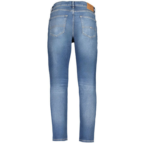 Tommy Hilfiger Blue Cotton Jeans & Pant Tommy Hilfiger Retail Flare