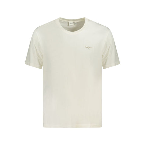 Pepe Jeans White Cotton T-Shirt Pepe Jeans Retail Flare