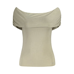Guess Jeans Green Modal Tops & T-Shirt Guess Jeans Retail Flare