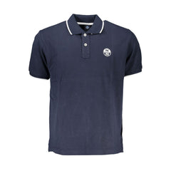 North Sails Blue Cotton Polo Shirt North Sails Retail Flare