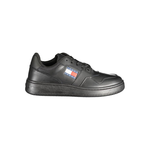 Tommy Hilfiger Black Polyester Sneaker Tommy Hilfiger Retail Flare