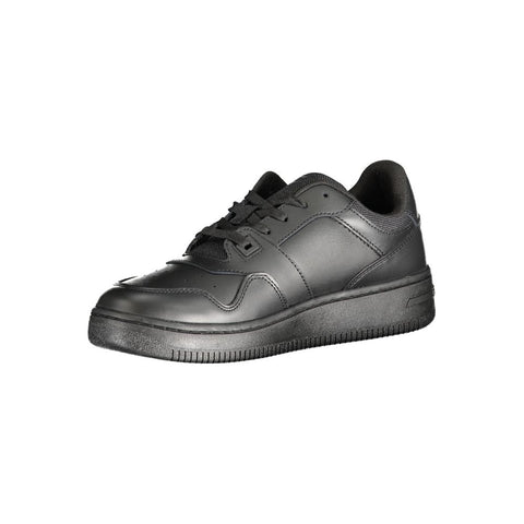 Tommy Hilfiger Black Polyester Sneaker Tommy Hilfiger Retail Flare
