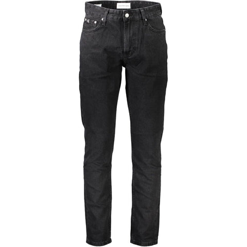 Calvin Klein Black Cotton Jeans & Pant Calvin Klein Retail Flare