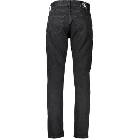 Calvin Klein Black Cotton Jeans & Pant Calvin Klein Retail Flare