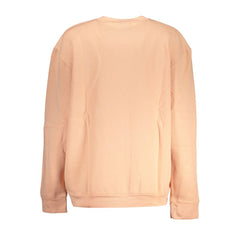 Cavalli Class Elegant Pink Fleece Crew Neck Sweater Cavalli Class Retail Flare