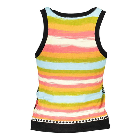 Desigual Black Viscose Women Top Desigual Retail Flare